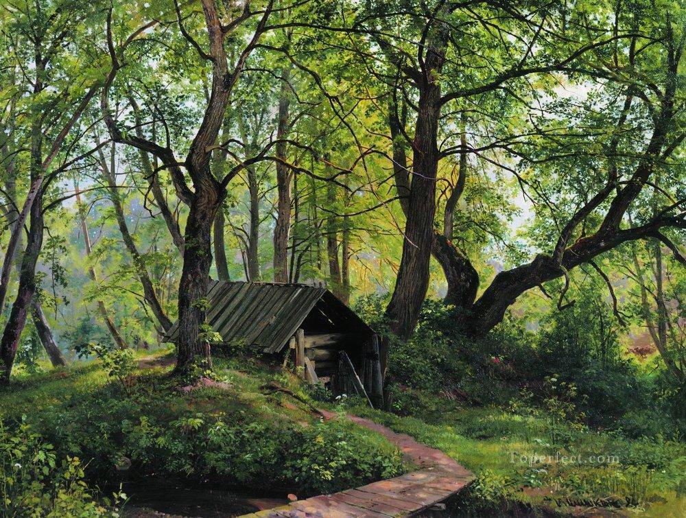 viejo cal 1894 paisaje clásico Ivan Ivanovich Pintura al óleo